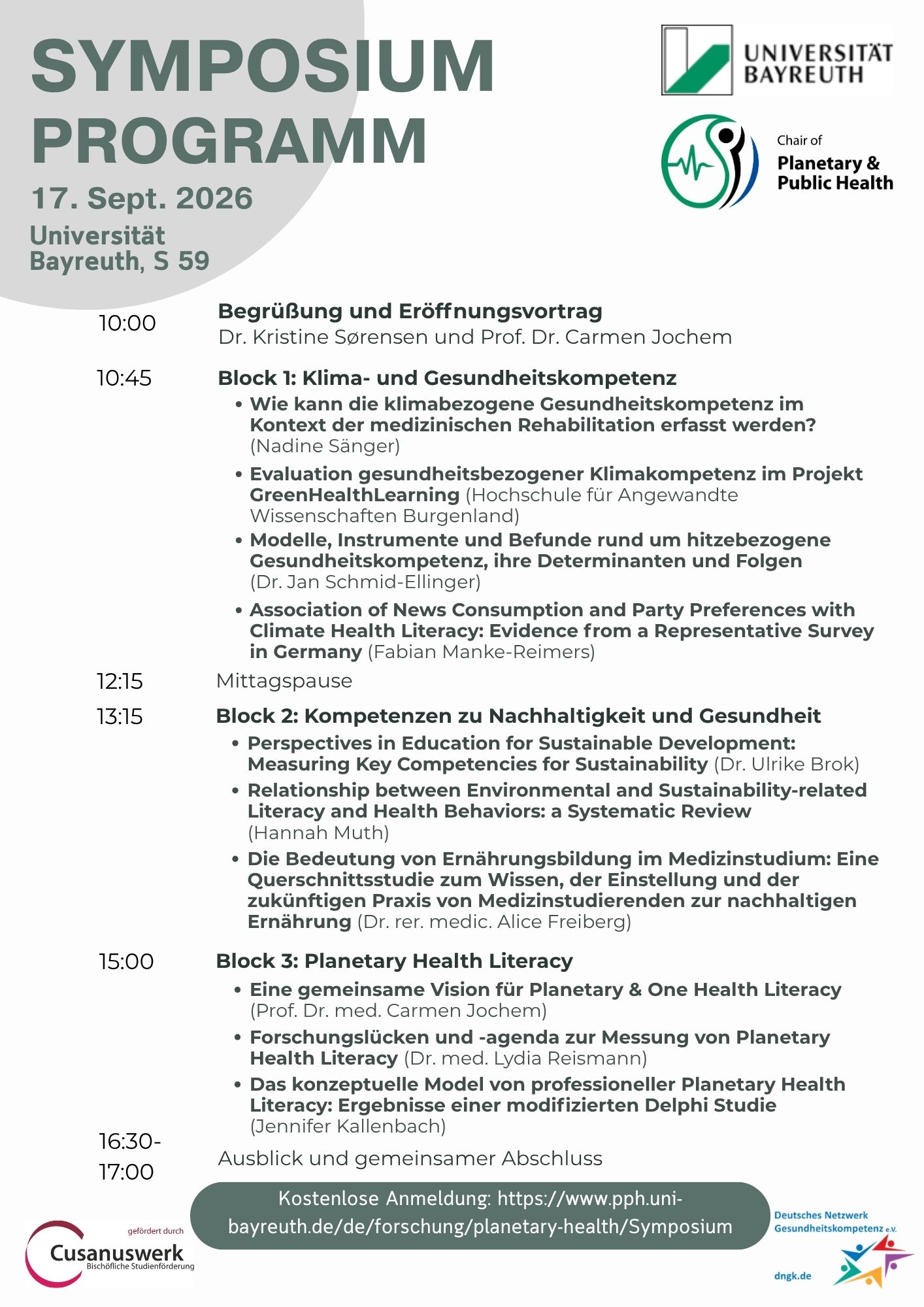 Programm Symposium